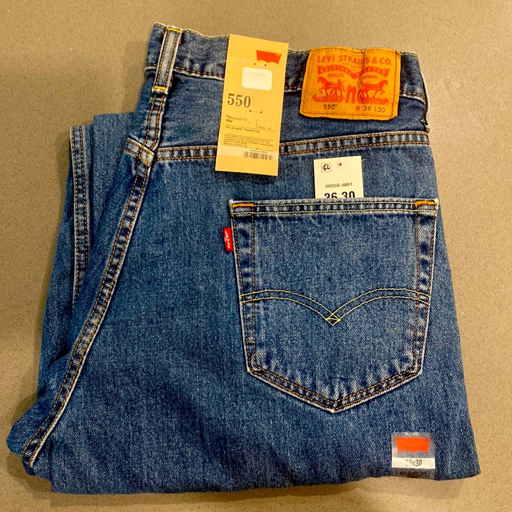 New men’s 550 Levi’s jeans